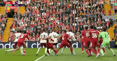 2026世界杯直播app-利物浦1-0阿森纳，索博斯洛伊任意球破门，埃基蒂克进球被吹